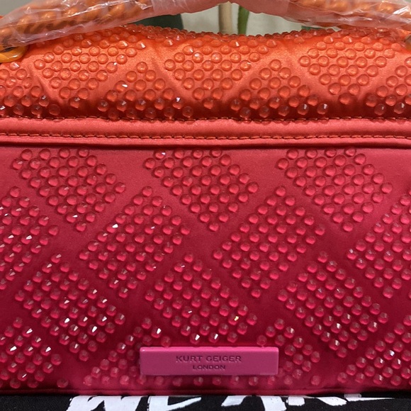 Kurt Geiger Orange and Pink Women's Bag - Picture 11 of 13